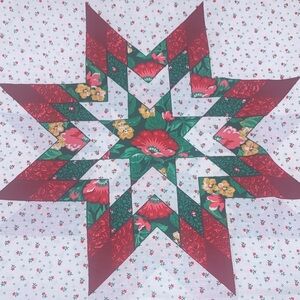 Broken Star Pattern Christmas Star Quilting Fabric